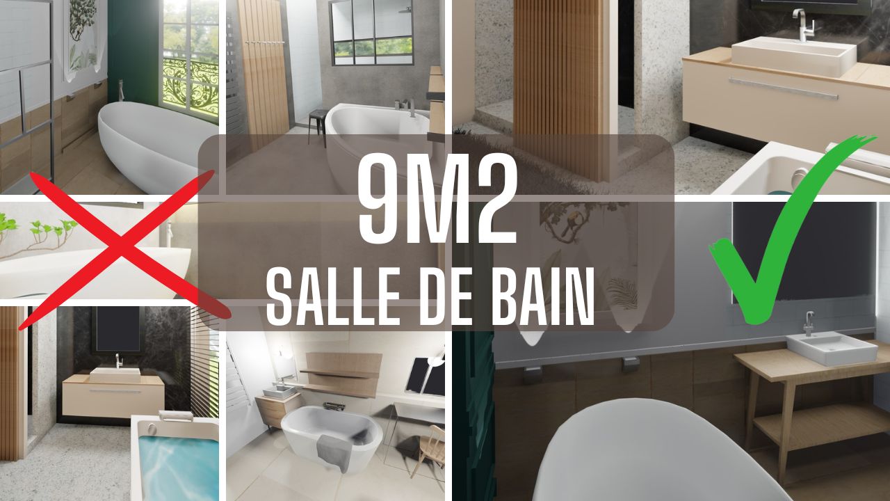 Exemple de plan pour une grande salle de bain de 8m2
