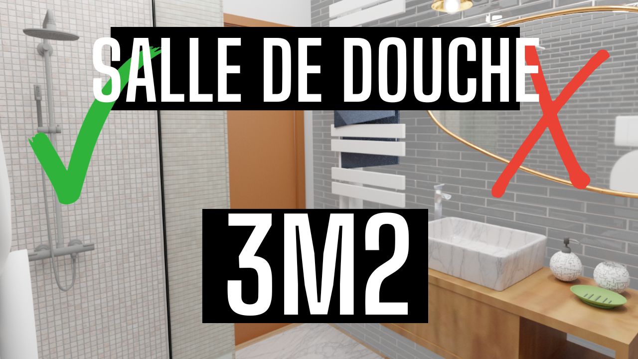Une salle de douche 3m2 pour la chambre d'amis?