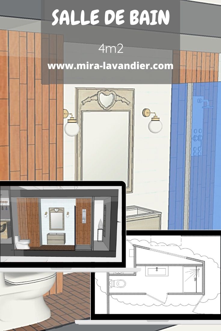 Salle De Bain 4m2 En Longueur Salle de bain 4m2 plan accolé à une chambre parentale -