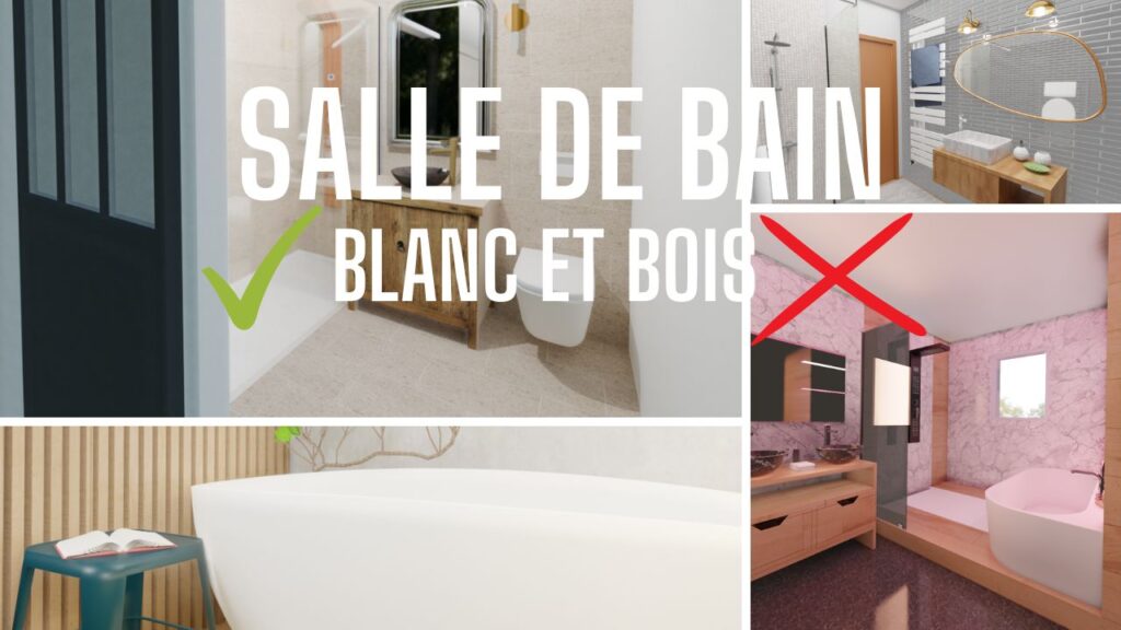 salle de bain blanc et bois